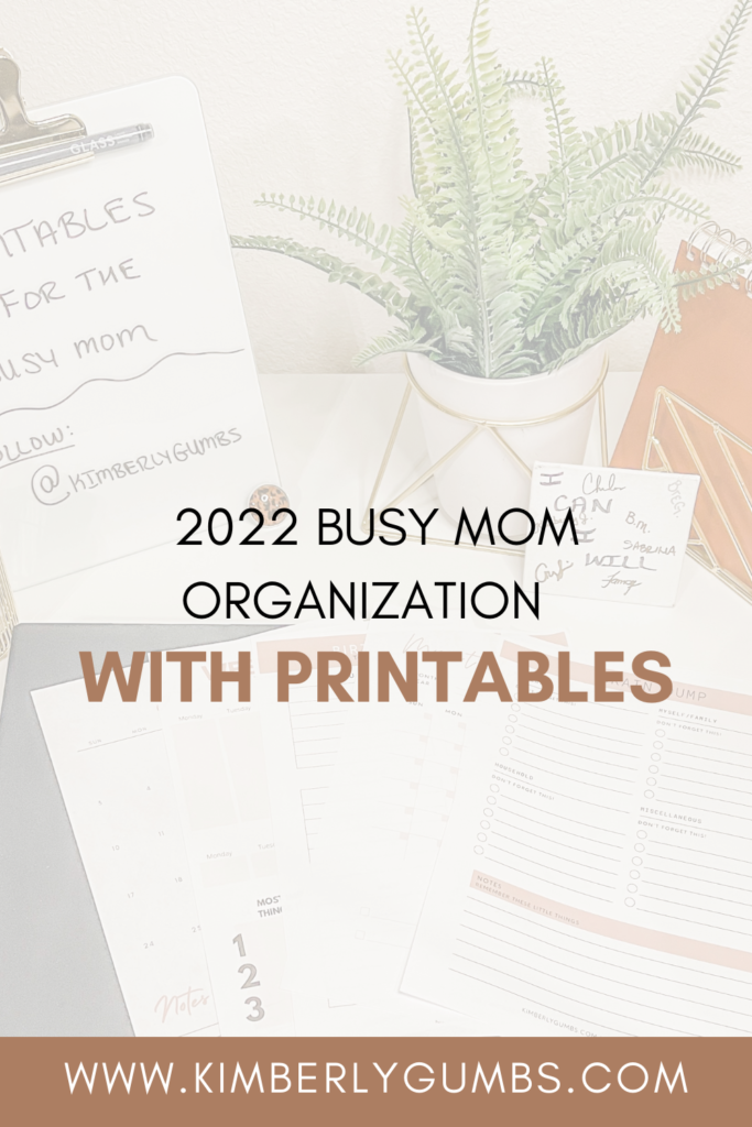 PRINTABLES FOR THE BUSY MOM